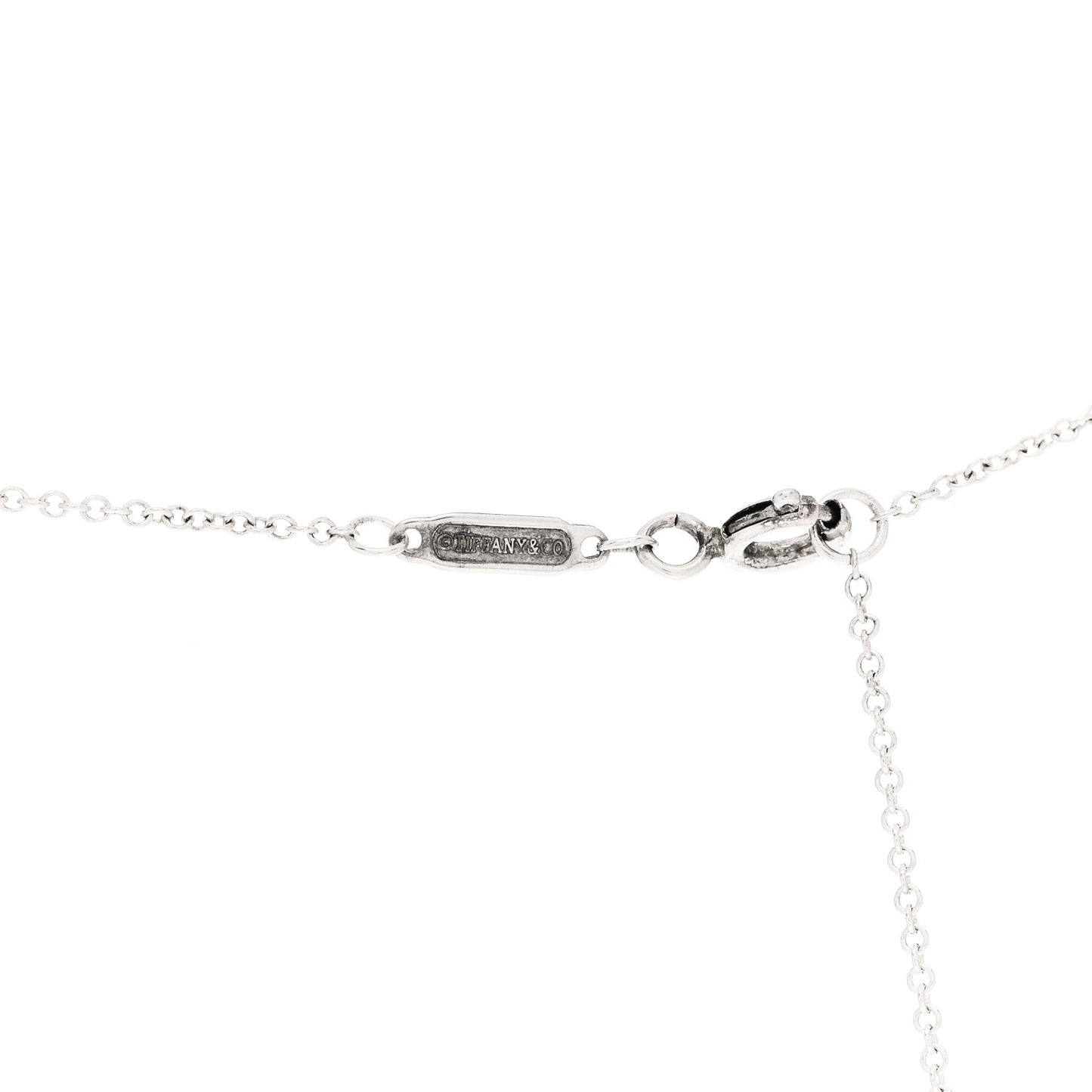 Sterling Silver Large T Smile Pendant Necklace