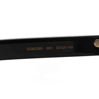 Gucci Acetate Oversize Stripe Sunglasses GG0328S Black Multi 5 of 10