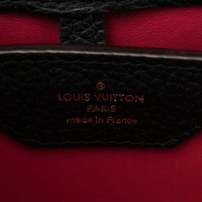 Louis Vuitton Taurillon Capucines MM Black Fuchsia 6 of 10