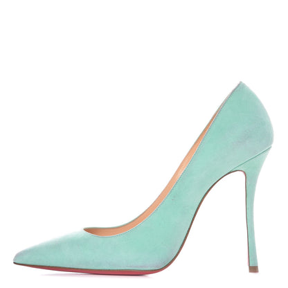 Christian Louboutin Suede Decoltish 100 Pumps 37 Opal 1 of 7