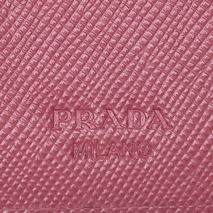 Prada Saffiano Compact Wallet Bruyere 6 of 8