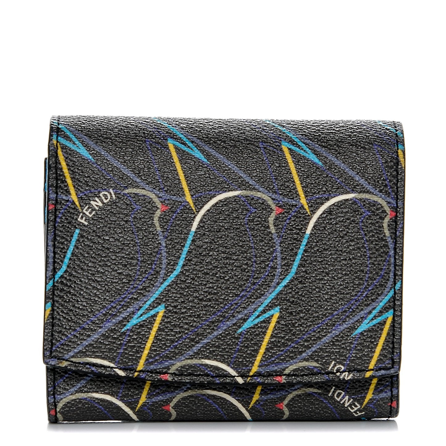 Vitello Elite QuTweet Compact Wallet Asfalto Multicolor