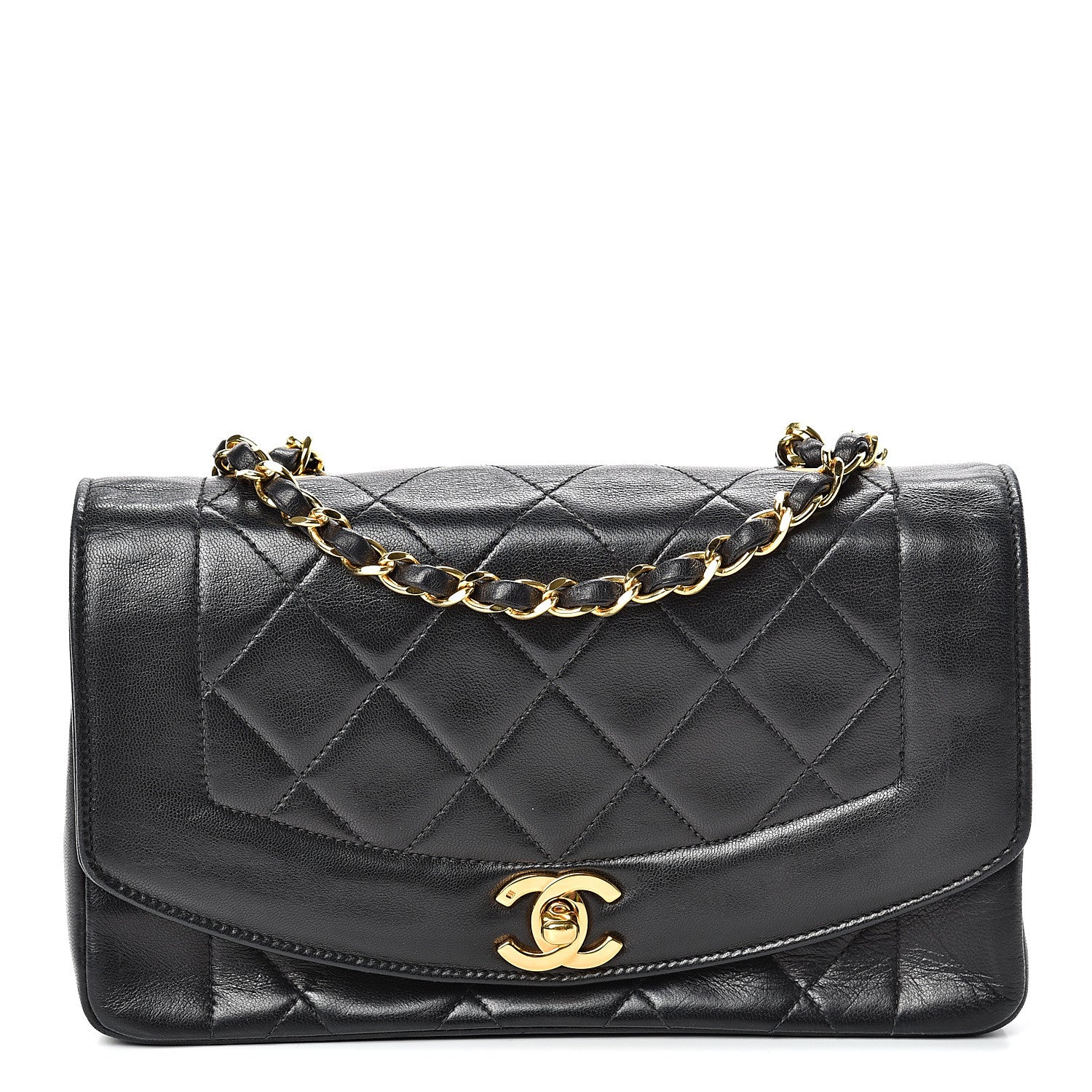 Chanel Lambskin Quilted Small Single Flap Black 1 of 16