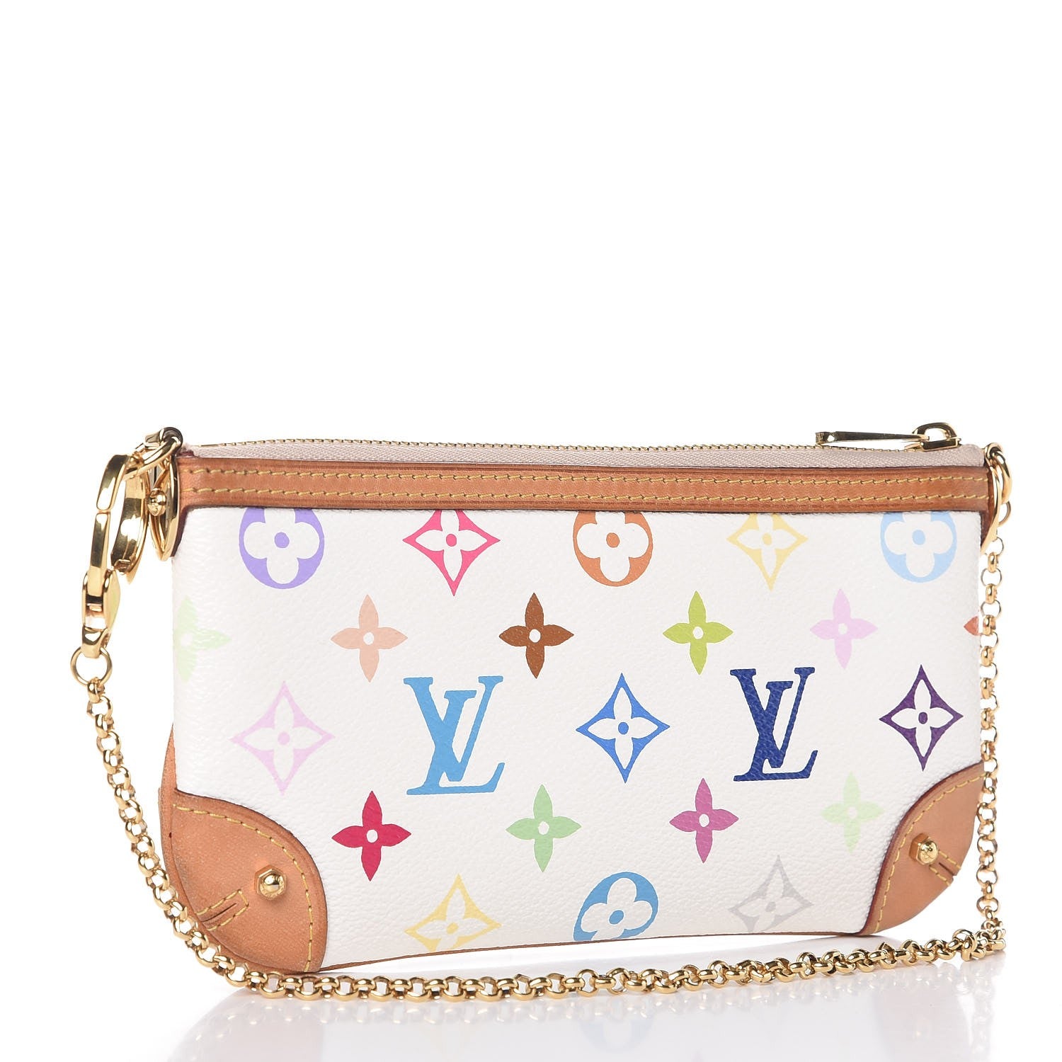 Louis Vuitton Monogram Multicolor Pochette Milla MM White 3 of 7