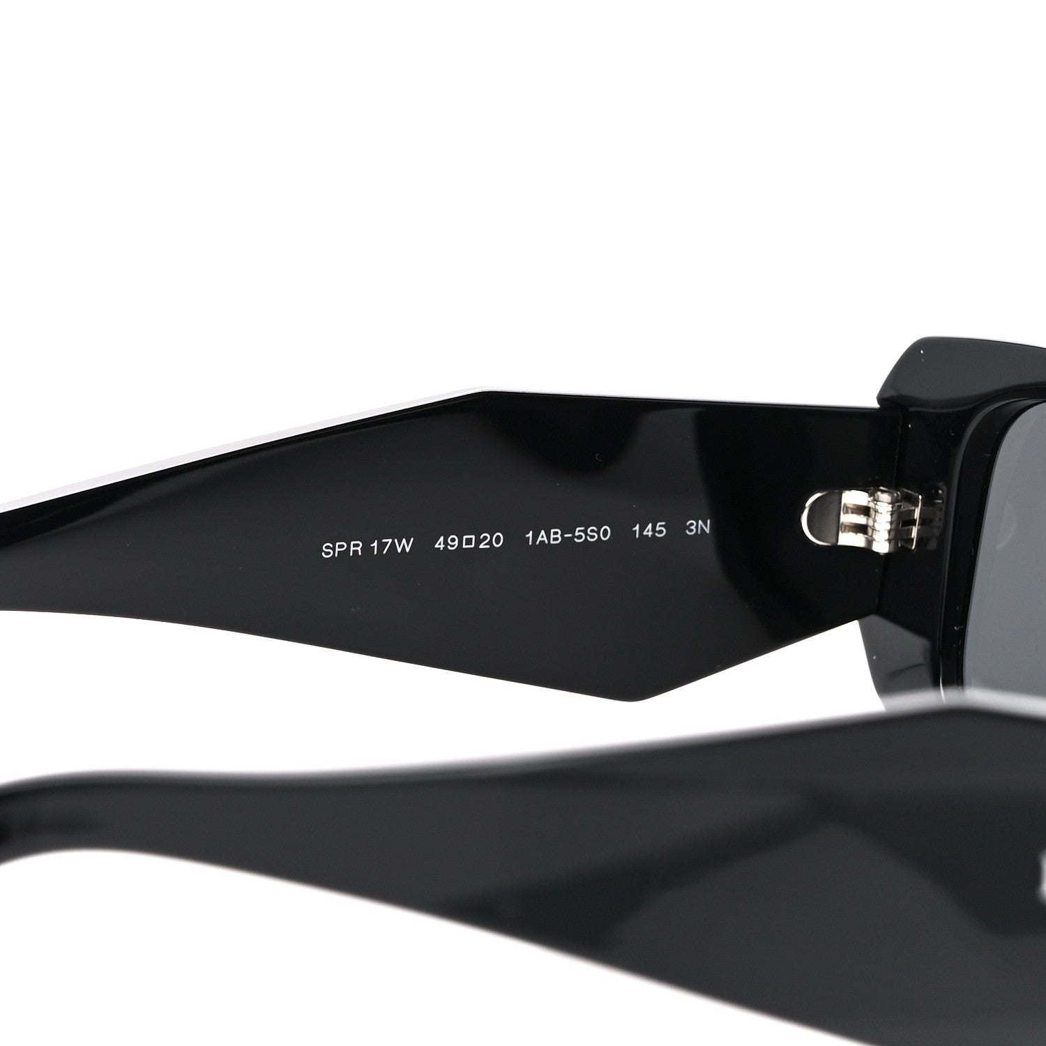 Prada Acetate Symbole Sunglasses SPR 17W Black 5 of 8