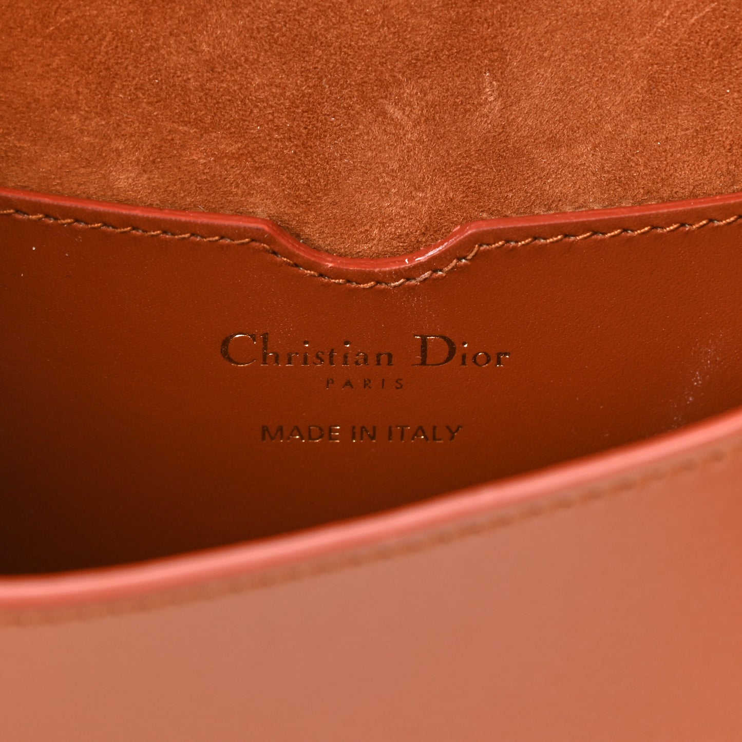 Box Calfskin Medium Bobby Flap Dark Tan