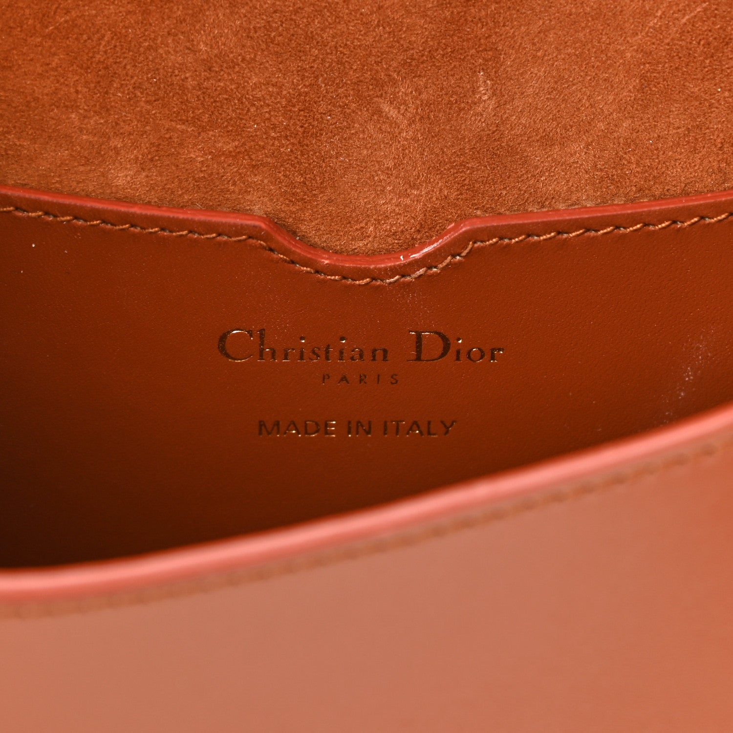 Christian Dior Box Calfskin Medium Bobby Flap Dark Tan 6 of 10