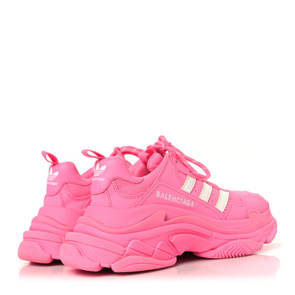 Balenciaga x ADIDAS Fabric Mesh Womens Triple S Sneakers 40 Pink 5 of 8