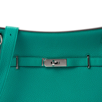 Hermes Taurillon Clemence Jypsiere 28 Bleu Paon 10 of 10