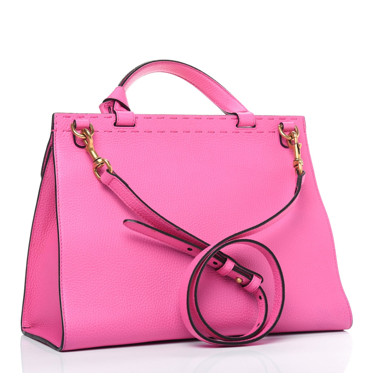 Calfskin Small GG Marmont Top Handle Bag Pink Tropical Flower