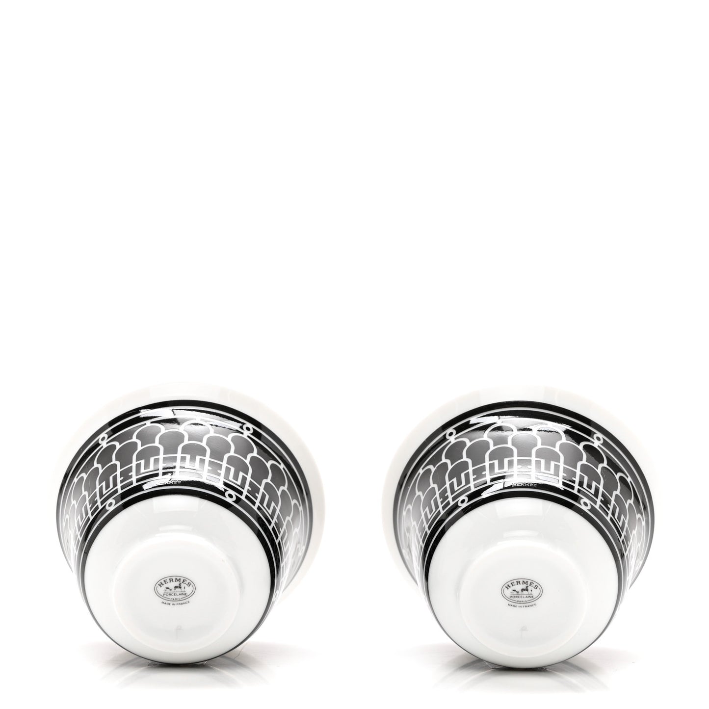 Porcelain H Deco Mini Cup Set Of 2