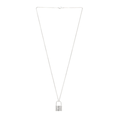 Tiffany Sterling Silver 1837 Lock Charm Pendant Necklace 3 of 5
