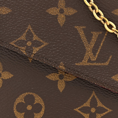 Louis Vuitton Monogram Pochette Felicie Chain Wallet Fuchsia 10 of 14