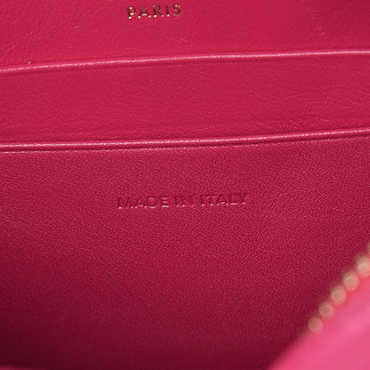Celine Calfskin Quilted Small C Charm Bag Pink 9 of 9