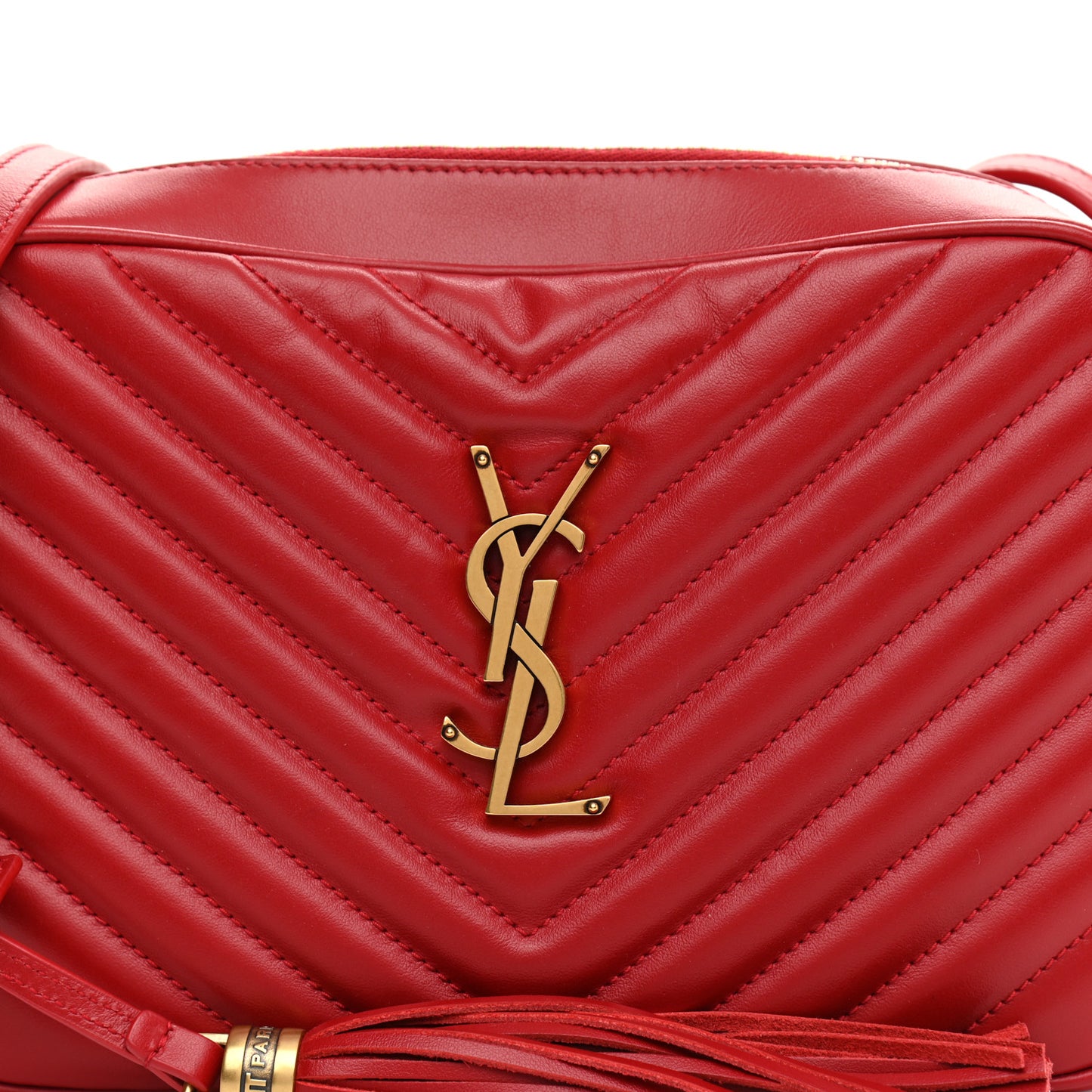 Calfskin Matelasse Monogram Lou Camera Bag Rouge Eros