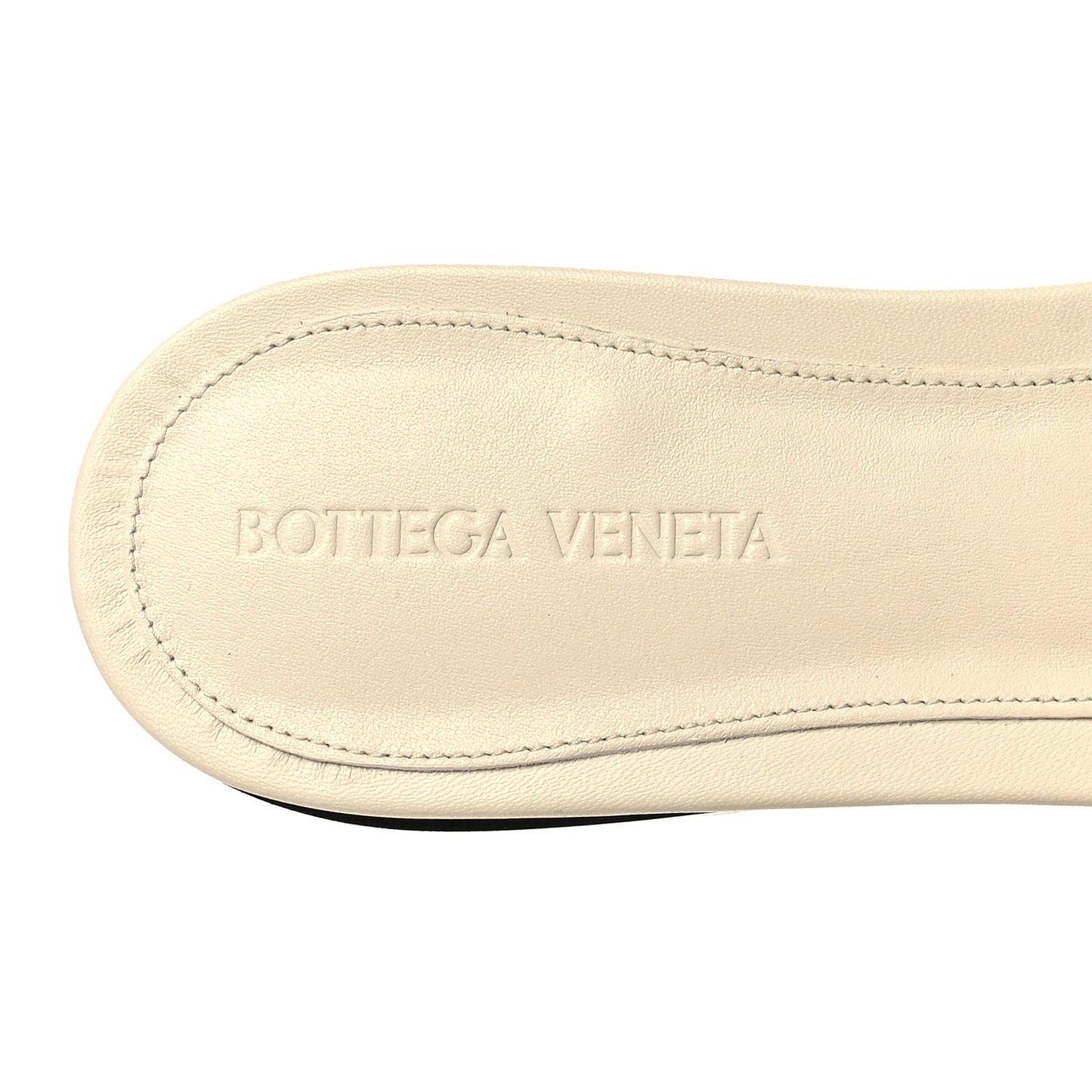 Nappa Matelasse Padded Flat Sandals 40 Sea Salt
