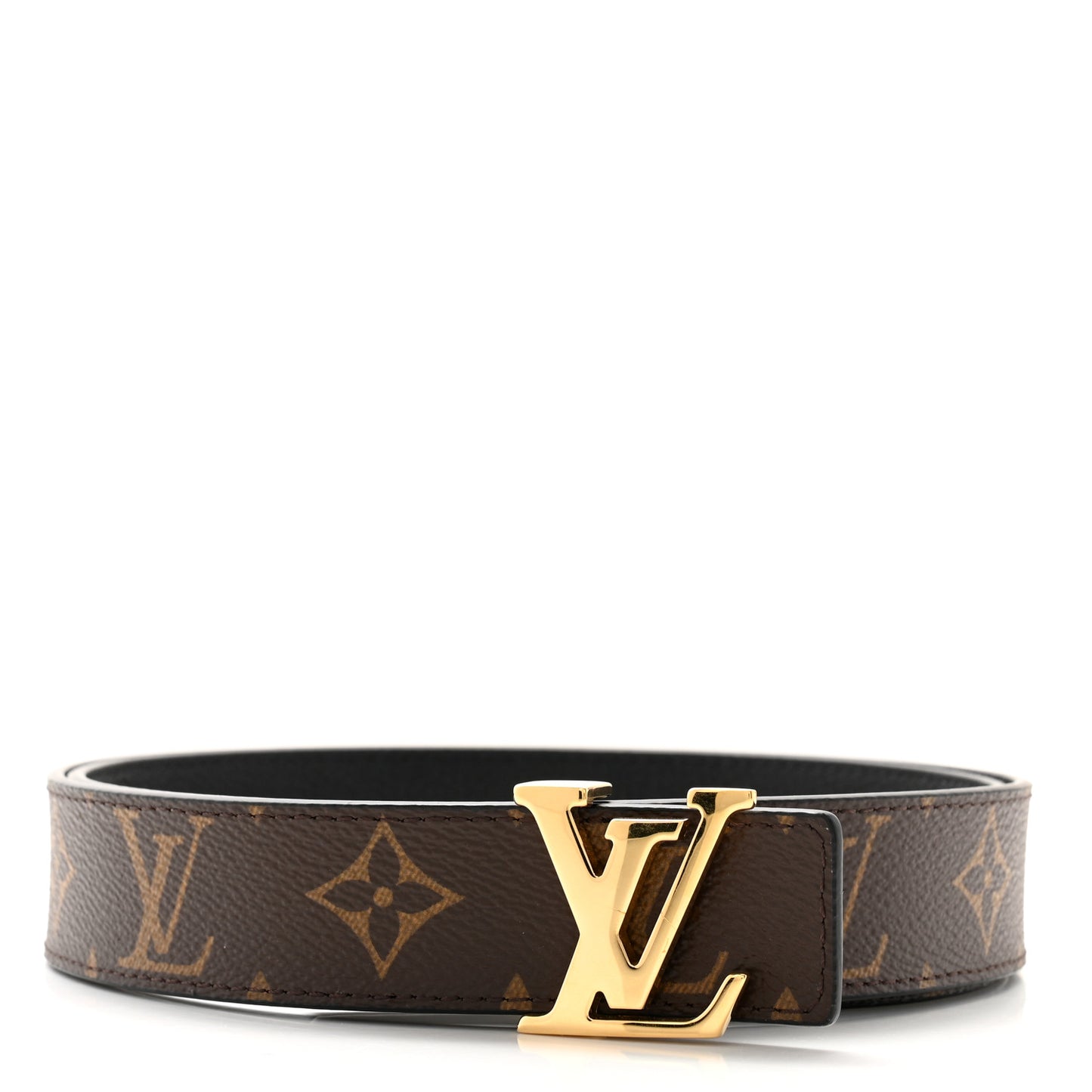 Calfskin Monogram 20mm LV Iconic Reversible Belt 90 36 Black