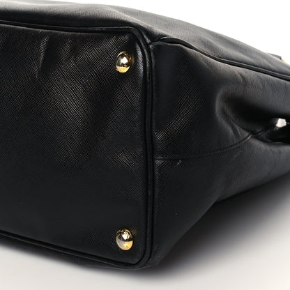 Prada Saffiano Medium Galleria Double Zip Tote Black 9 of 9