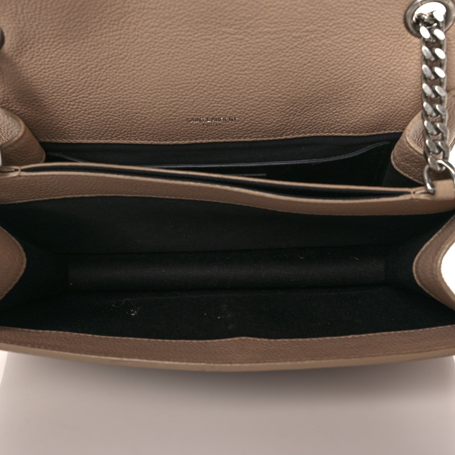 Saint Laurent Grained Calfskin Embossed Monogram Medium Sunset Dark Beige 5 of 10