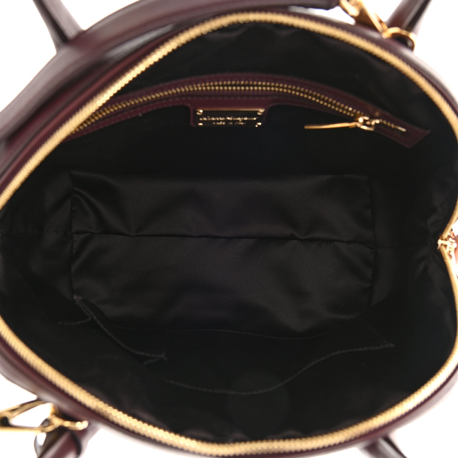 Salvatore Ferragamo Calfskin Fiamma Bag Rouge Black 5 of 8