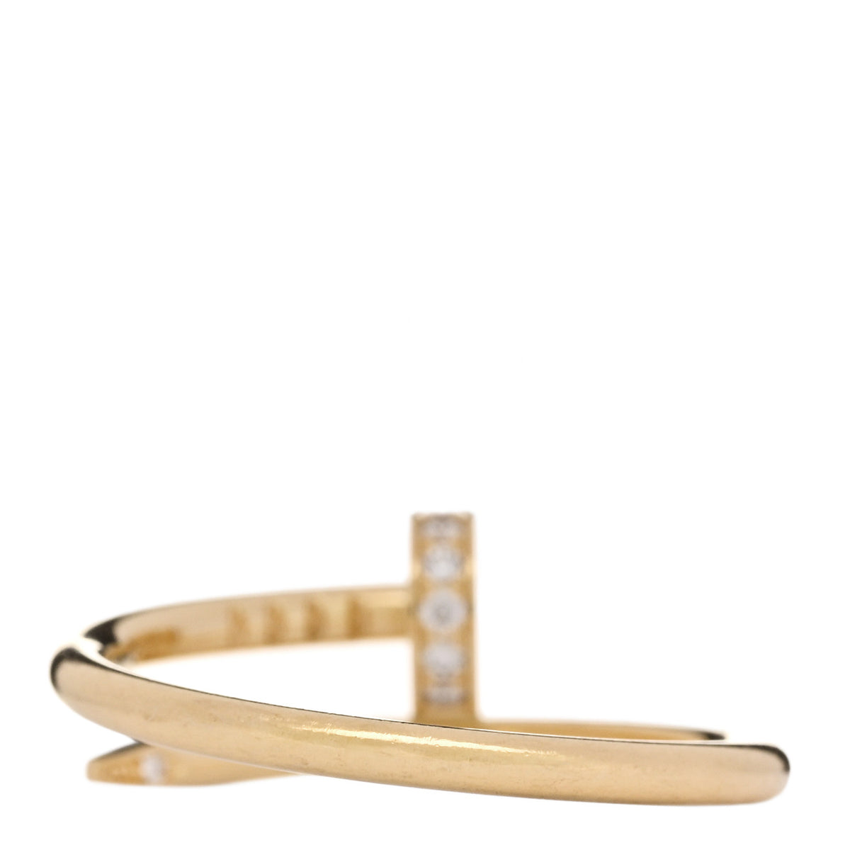 Cartier 18K Pink Gold Diamond Small Juste Un Clou Ring 52/6 3 of 6