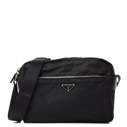 Prada Nylon Tessuto Messenger Bag Black 1 of 11