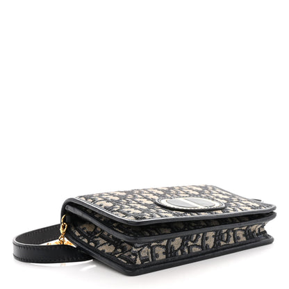 Christian Dior Oblique 30 Montaigne 2-In-1 Pouch Blue 4 of 11