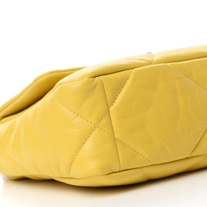 Chanel Lambskin Quilted Medium Chanel 19 Flap Yellow 6 of 10