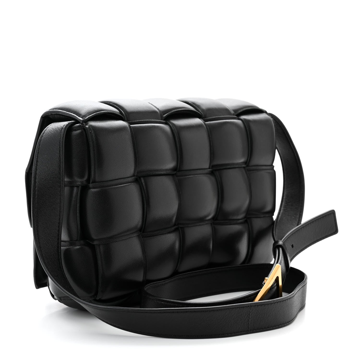 Bottega Veneta Nappa Maxi Intreccio Padded Cassette Crossbody Bag Black 3 of 10