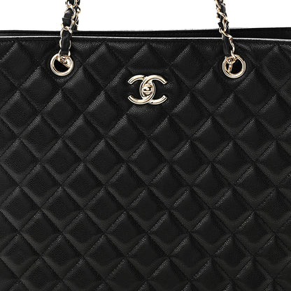 Chanel Caviar Quilted Large Classic Shopping Tote Black 8 of 10