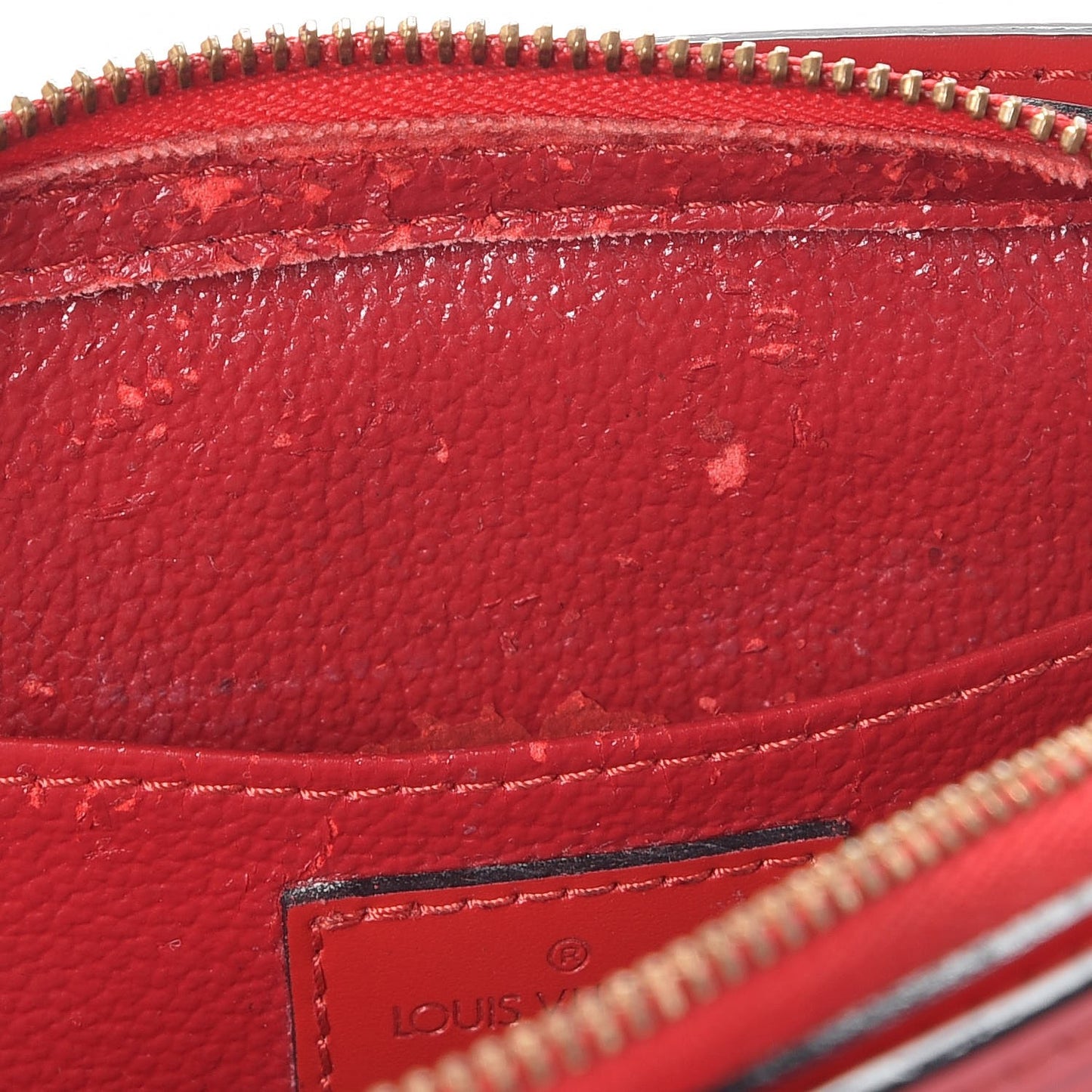 Epi Dauphine 17 Cosmetic Pouch Red