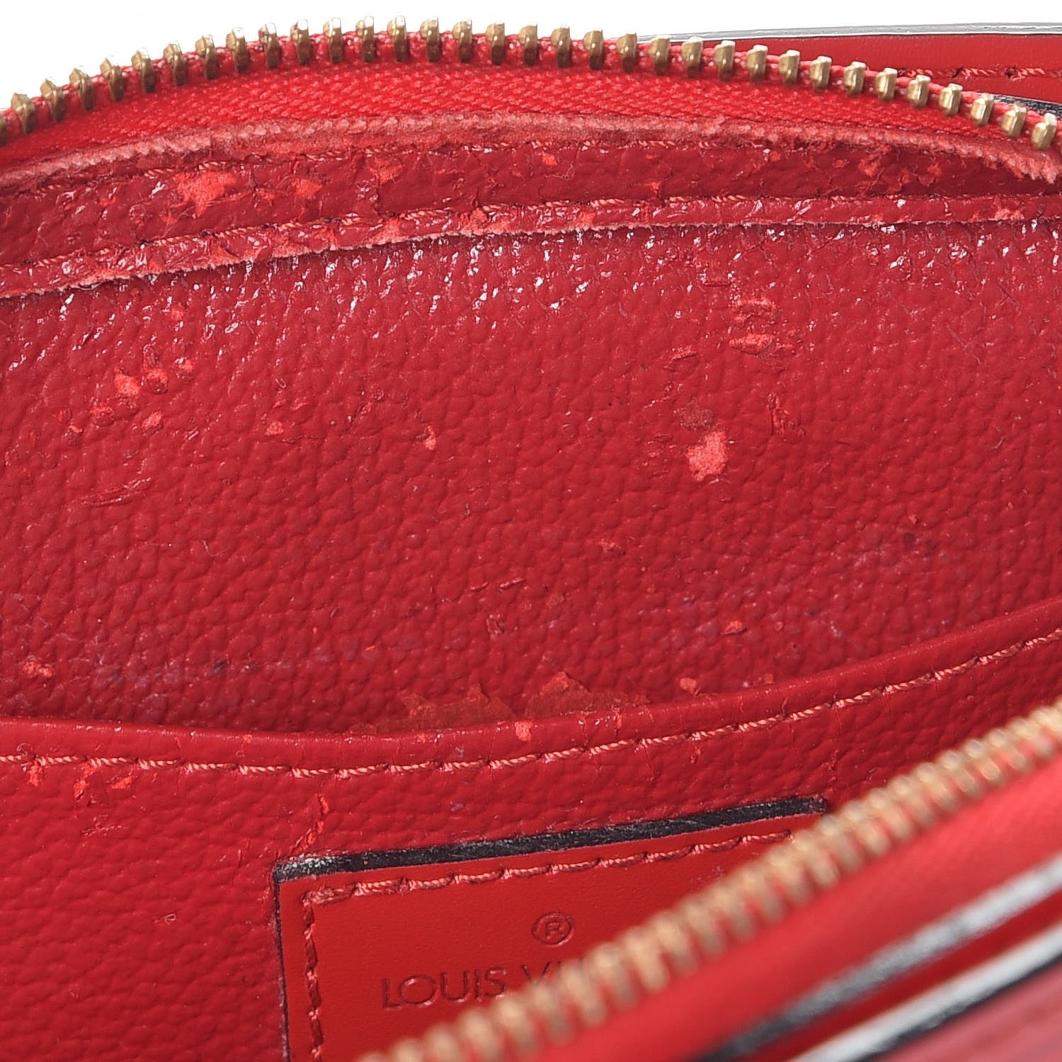 Louis Vuitton Epi Dauphine 17 Cosmetic Pouch Red 9 of 10
