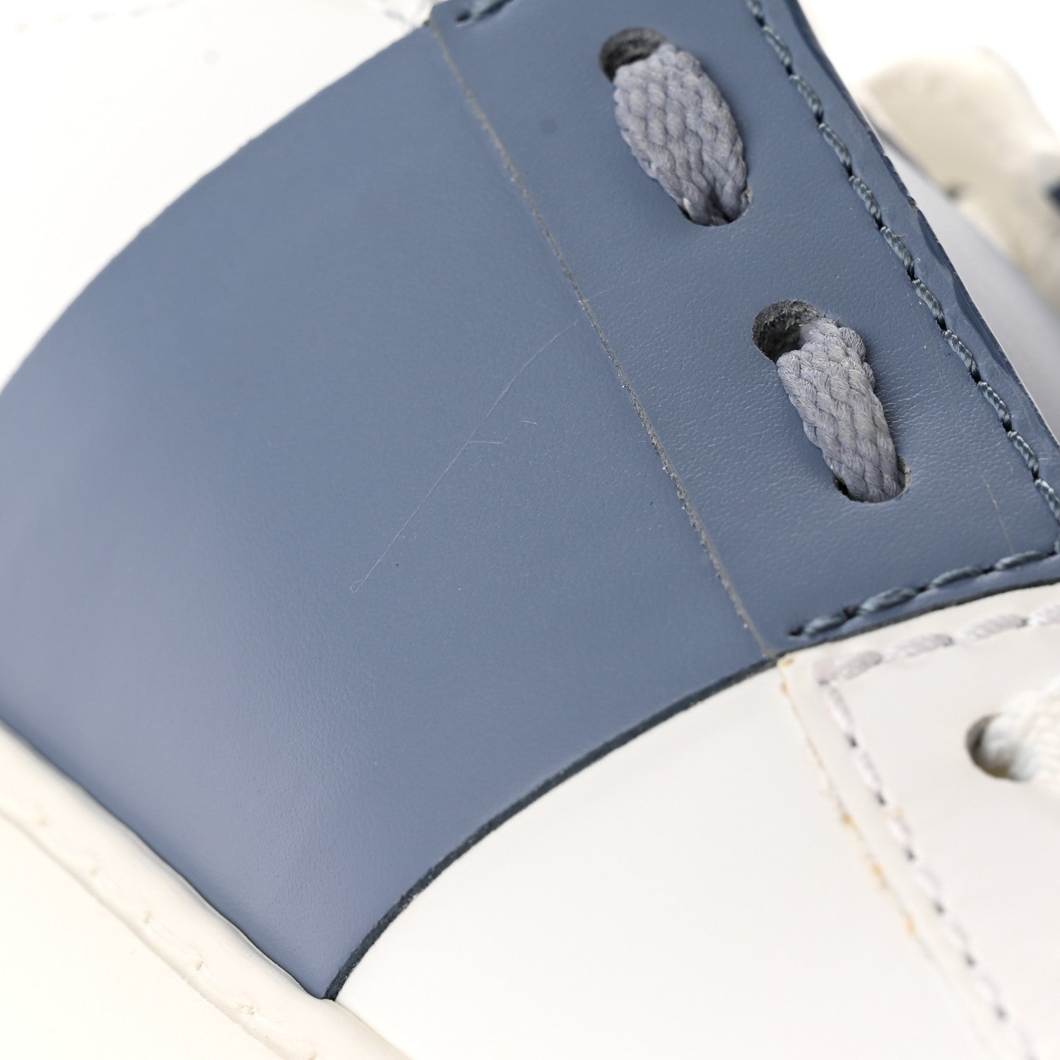 Valentino Garavani Calfskin Womens Rockstud Open Sneakers 36 White Niagara 11 of 12