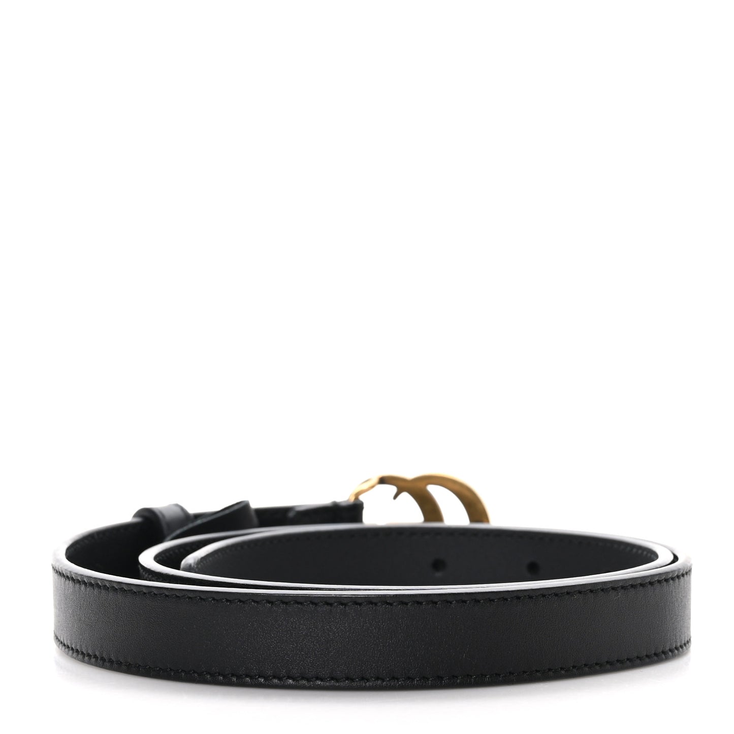 Calfskin Double G 20mm Belt 75 30 Black