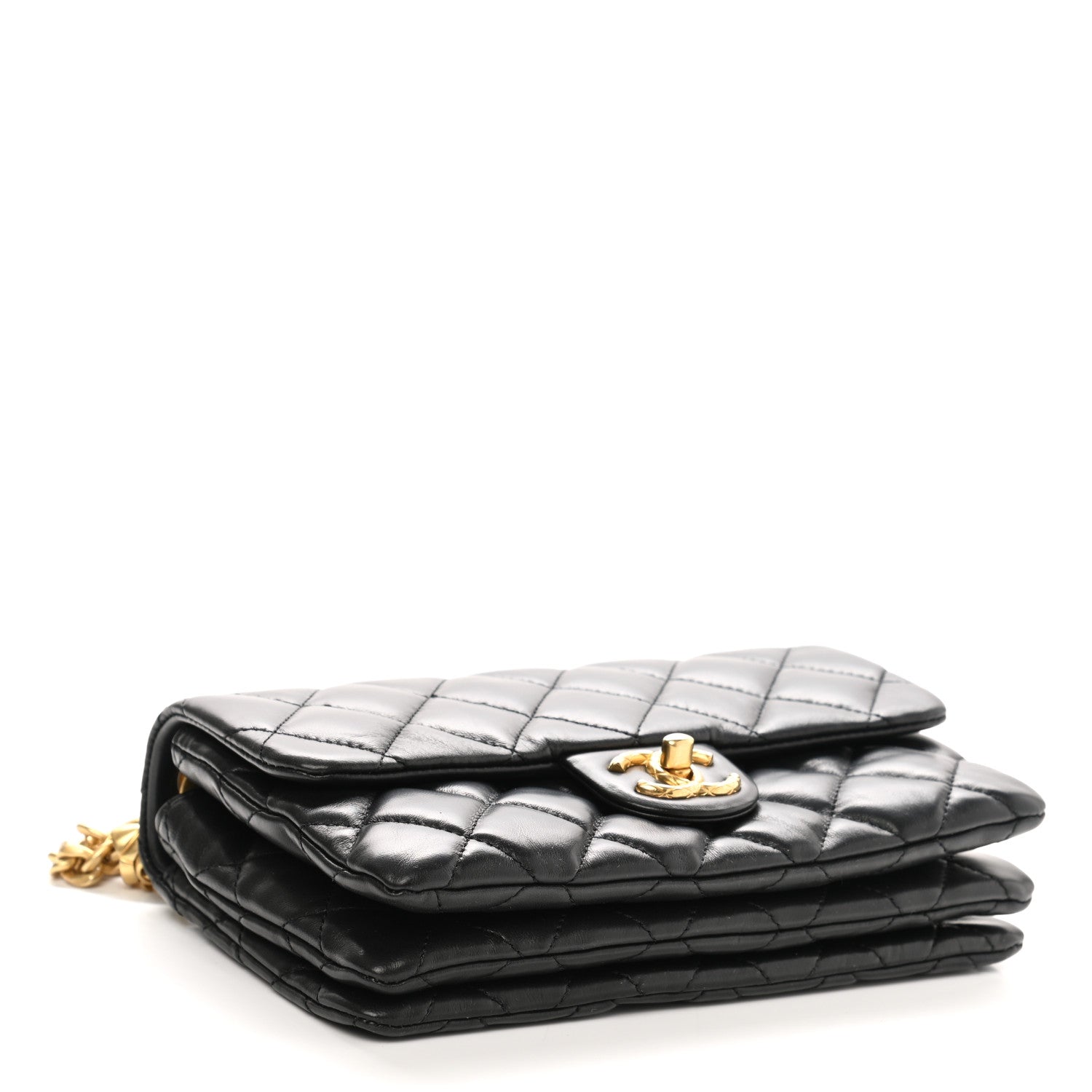 Chanel Lambskin Quilted Small Pillow Crush Flap Black 4 of 11