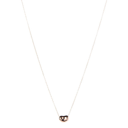 Tiffany 18K Rose Gold 9mm Elsa Peretti Bean Pendant Necklace 1 of 8