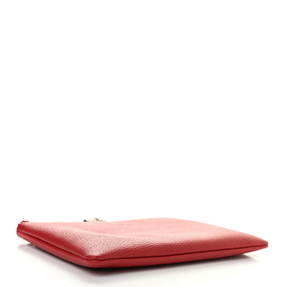 Gucci Calfskin Bamboo Clutch Red 4 of 8