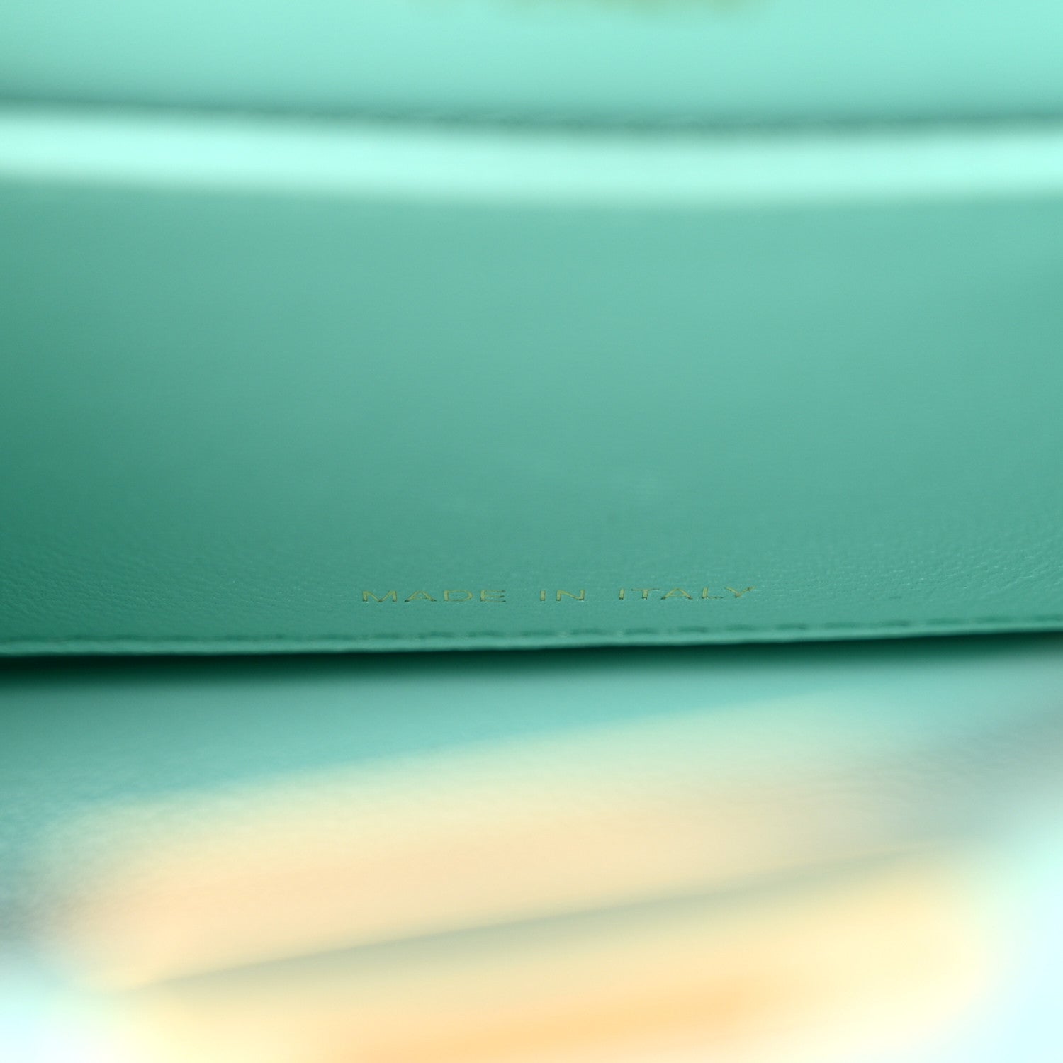 Fendi Shiny Nappa Petite Peekaboo I SEE U Satchel Spring Turquoise 8 of 11