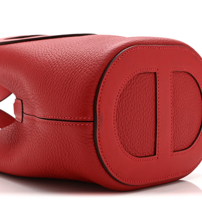 Hermes Taurillon Clemence Swift In-The-Loop 18 Bag Vermillion 9 of 10