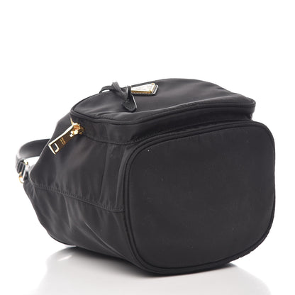 Prada Saffiano Tessuto Nylon Mini Bucket Crossbody Bag Black 5 of 9