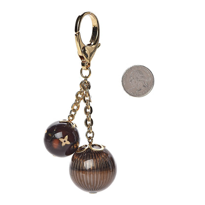Louis Vuitton Fleur Ball Bag Charm Brown 2 of 2
