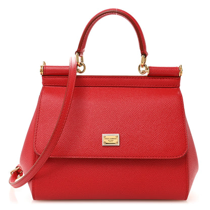 Dolce & Gabbana Dauphine Small Miss Sicily Satchel Red 1 of 9