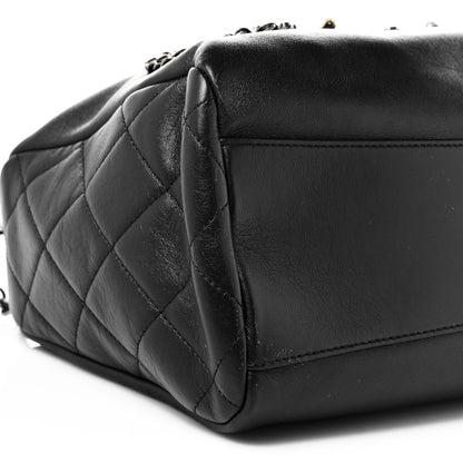 Chanel Calfskin Chain 20s Signature Hobo Black 8 of 9
