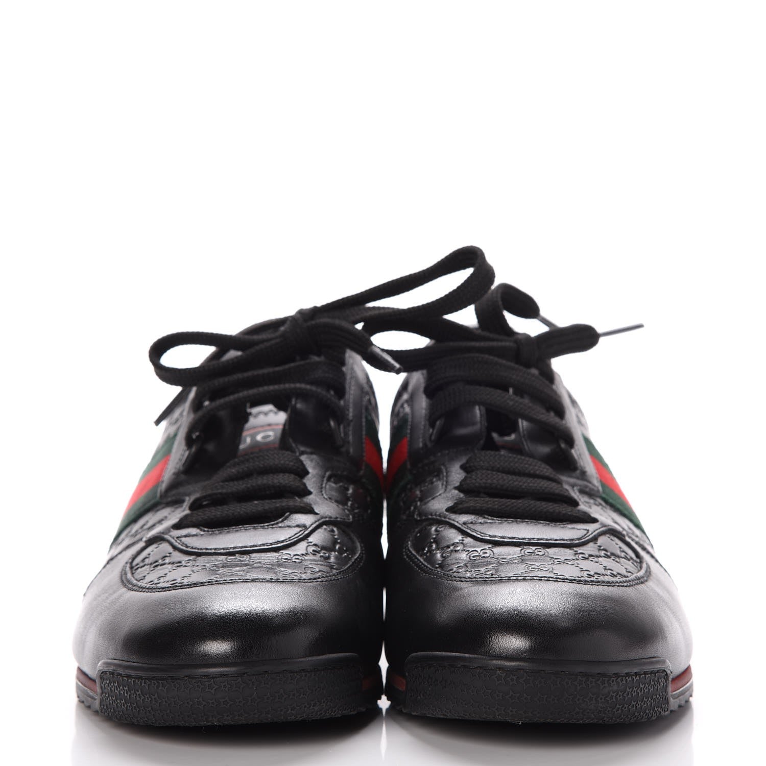 Gucci Guccissima Web Sneakers 7.5 Black 2 of 9