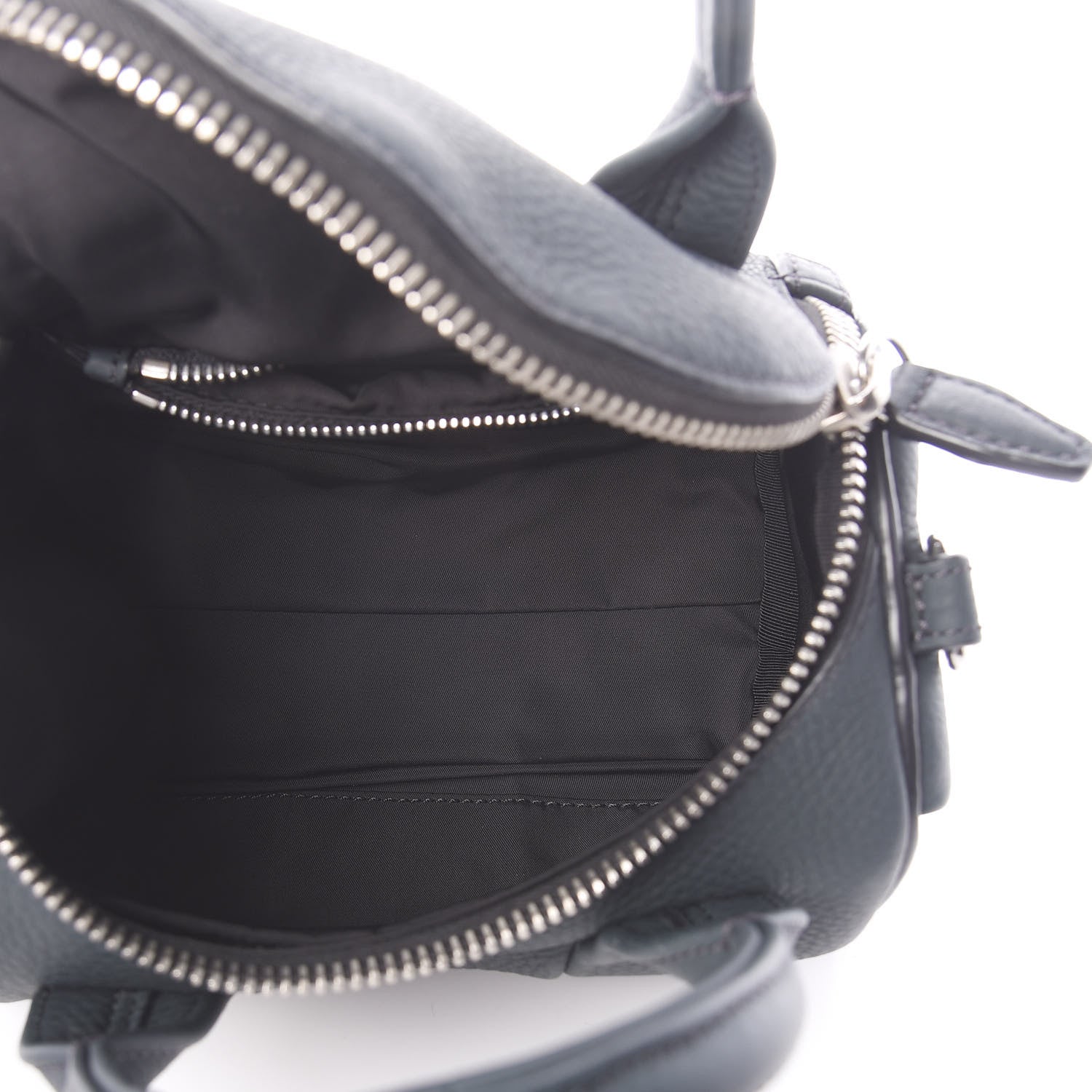 Alexander Wang Pebbled Lambskin Mini Rockie Dark Green Silver Hardware 6 of 10