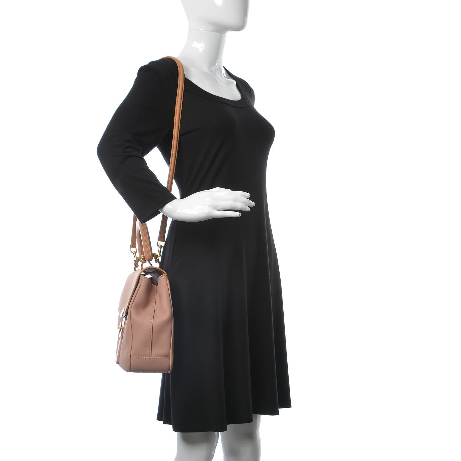Burberry Trench Calfskin Medium DK88 Top Handle Bag Ash Rose Clementine 2 of 9