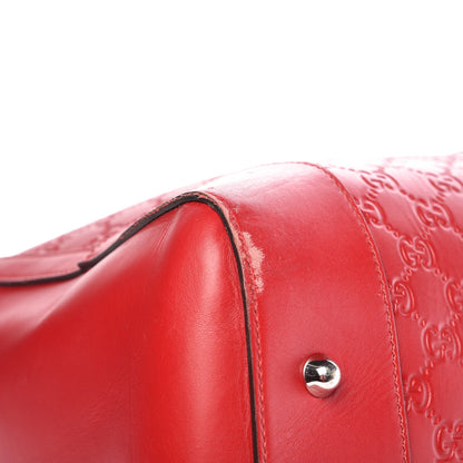 Gucci Guccissima Signature Large Duffle Hibiscus Red 18 of 22