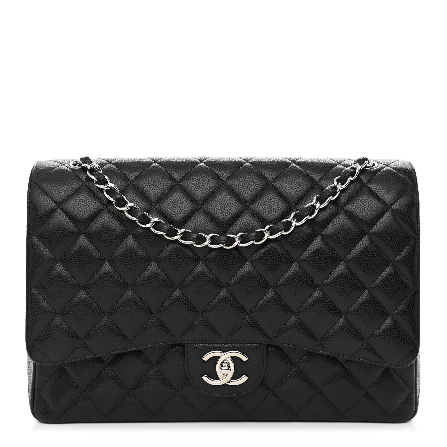 Chanel Caviar Quilted Maxi Double Flap Black 1 of 10