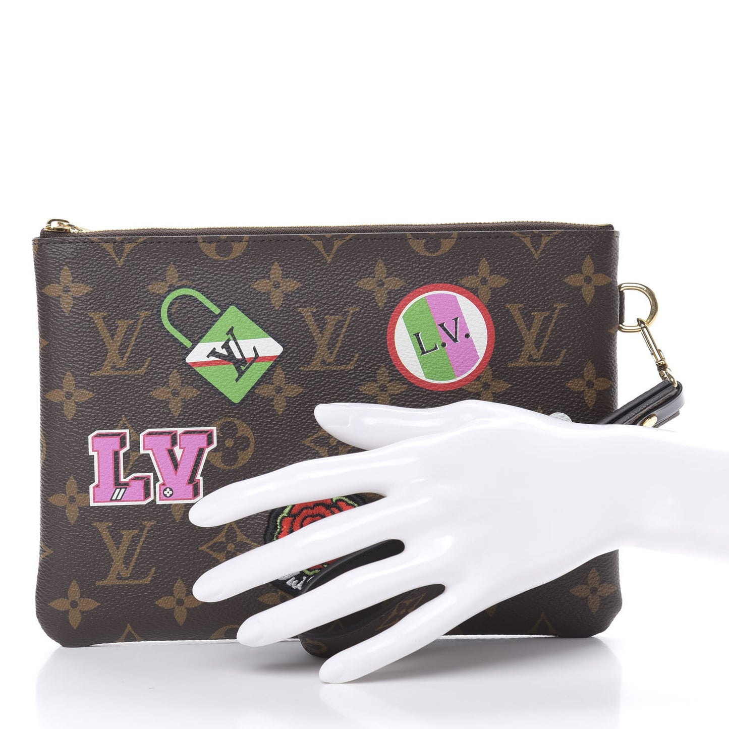 Monogram Travel Stickers City Pouch