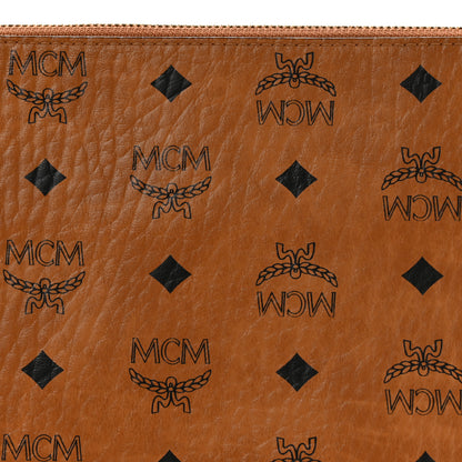 MCM Visetos Original Medium Pouch Cognac 8 of 10